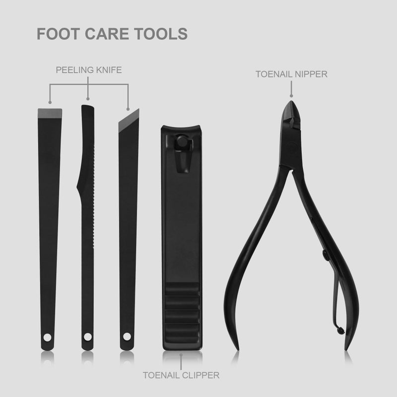 Utopia Care Nail Clippers Professional Nail Kit or Manicure Kit for Women and Men, Stocking Stuffers or Groomsmen Gifts 16Pcs Pedicure Set for Fingernail, Toenail Clippers with Travel Case - Image 4